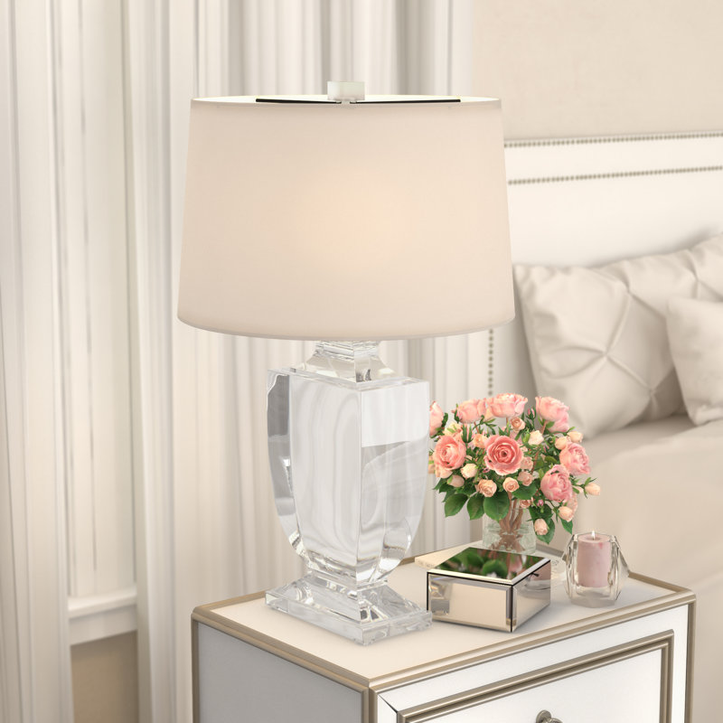 Lampe de table transparente 26 po Prager