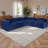Boneless 128" U-Shaped Modular Sofa-1896648963-1903517761