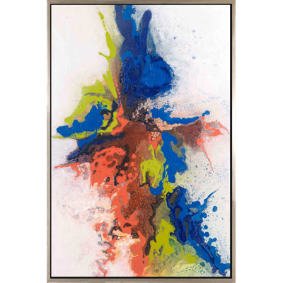 Vieux matériau - peinture à cadre flottant sur toile