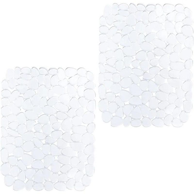 Tapis de drainage anti-dérapant pour cuisine 2 pièces, Clair