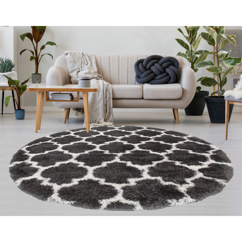 Delaili Moroccan Indoor Rug, Round 5'3"