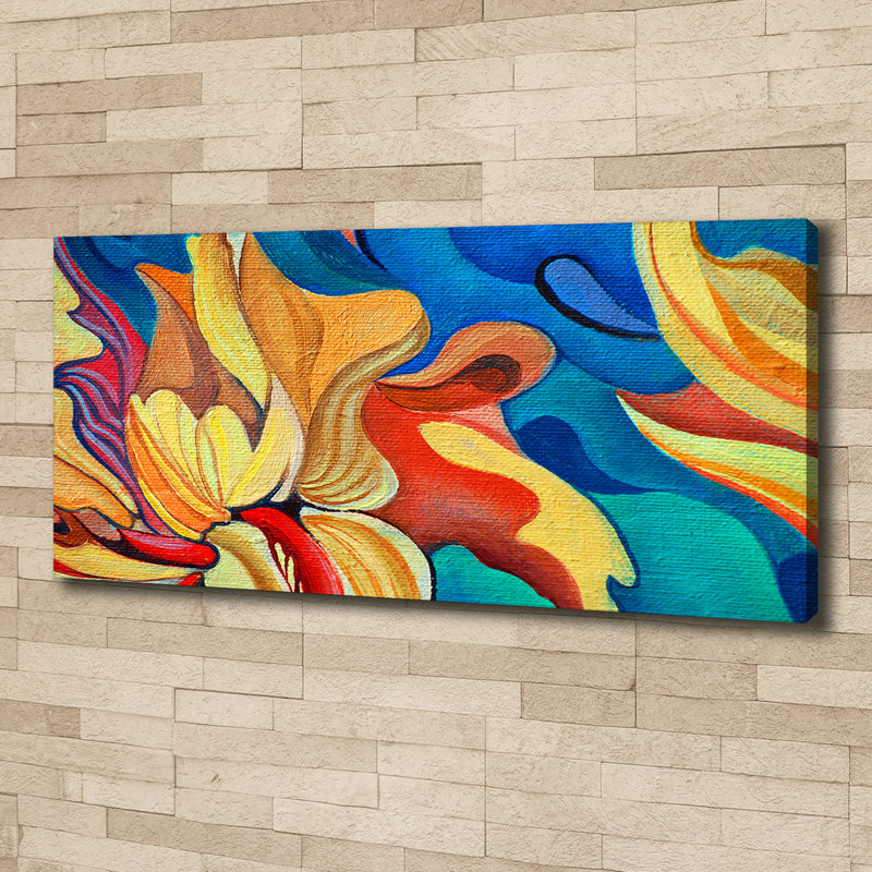 Abstract Flower - Wrapped Canvas Print