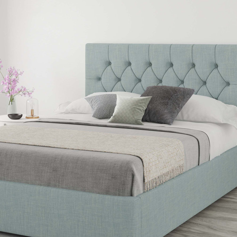 Talcott Upholstered Headboard, Kingsize (5'), Linen Sky