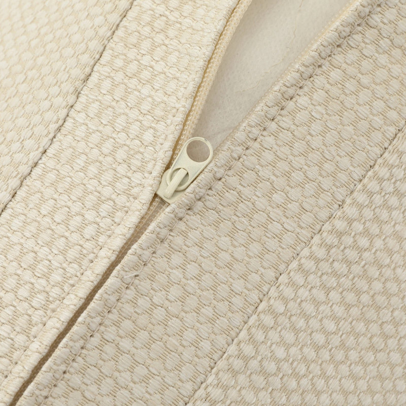 Chaise berçante d'extérieur avec coussins, Beige