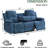 78.5"Pillow Top Arm  Reclining Sofa with Drop down table and Cupholders-581330656