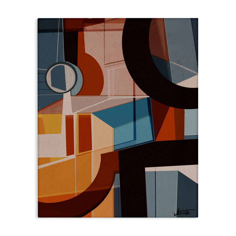 Toile de la collection Angled Shapes, design par Ishita Banerjee, H 20 po x l 16 po