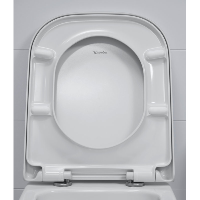 Duravit Happy D.2 Plastic Elongated Toilet Seat, Elongated