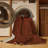 Machine Washable Trellis Brown Area Rug-1413171425