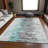 Premium Machine Washable Prisco Teal Rug-906576332