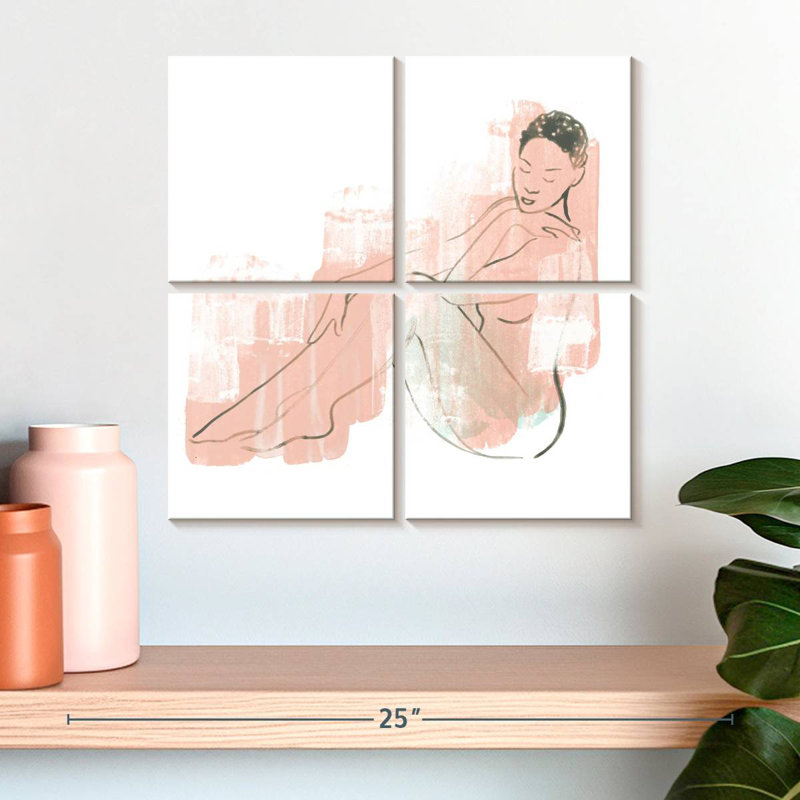 Leisha Colorblock Figure I, 18'' H x 18'' W