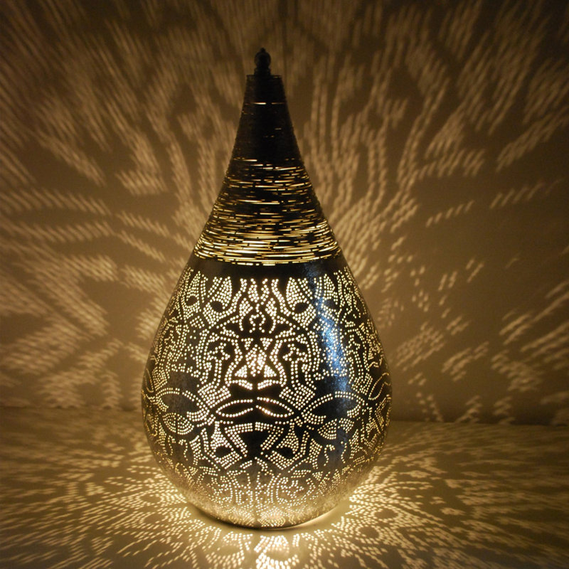 Chaves Metal Table Lamp, Silver