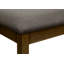 Banc, 44 po rectangulaire, rembourré, bois, salle à manger, cuisine, entrée, bois massif