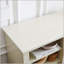 Grand support de rangement pour bureau de télévision avec bordure en faux pierre, console média avec rangement spacieux et design moderne