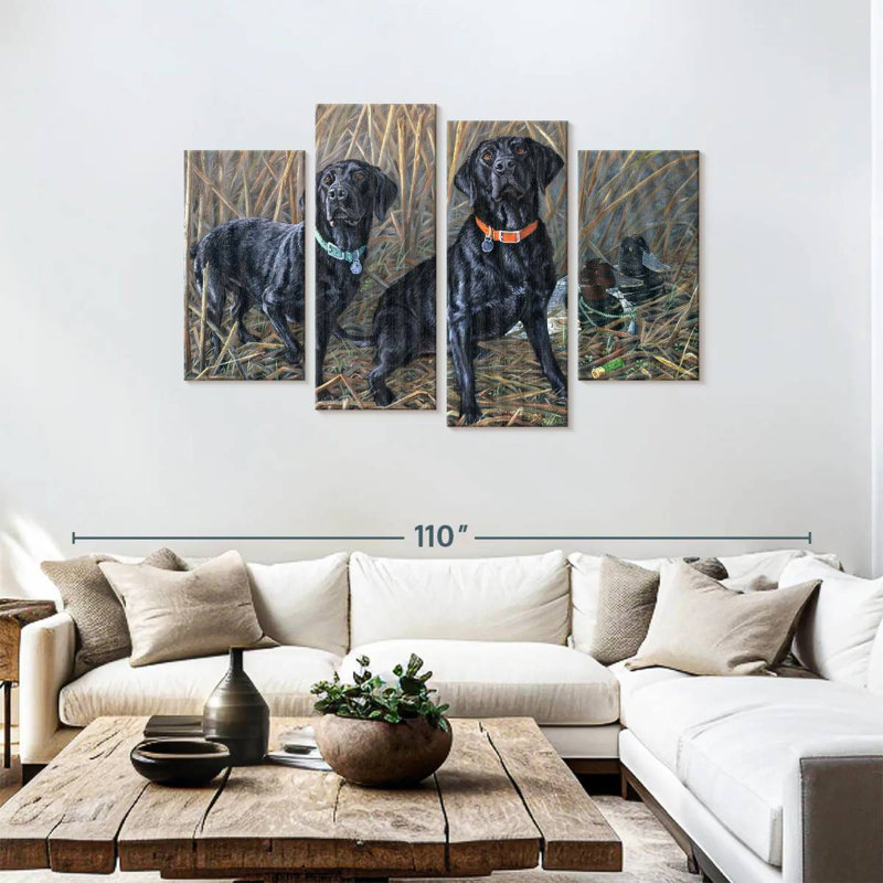 Brampt Sharing The Tradition - Black Labs, 48" H x 75" W