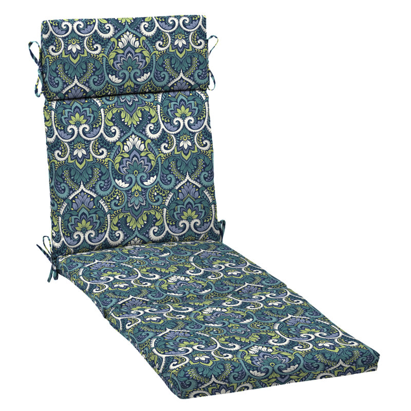 Coussin de chaise longue d'extérieur ARDEN 3,5 po, Bleu, H 2,5 po x l 42,5 po x P 21 po