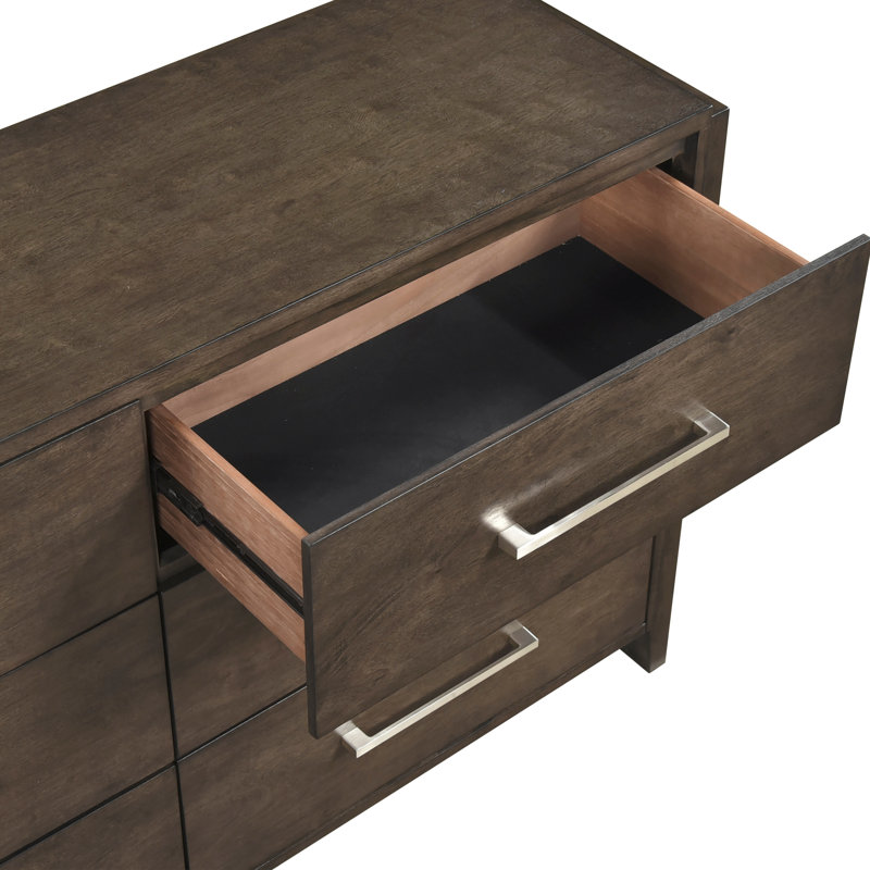 Commode en bois massif 61 po Adaire