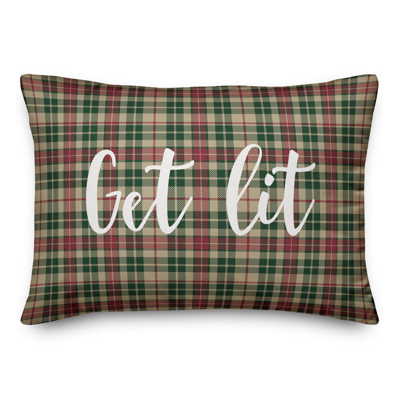  Coussin «Get Lit in Tartan»