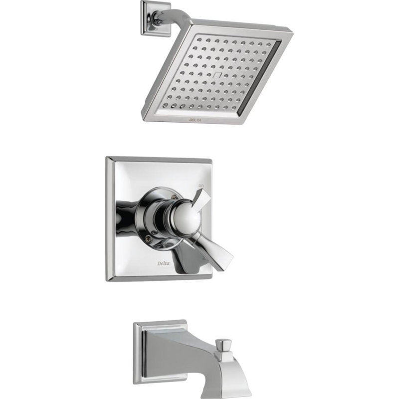 Dryden Tub and Shower Faucet with H2Okinetic Technology, Chrome