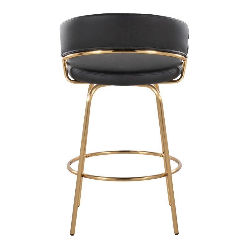 Jie Fixed-Height Counter Stool - Set Of 2, Black