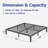 12"H Metal Platform Bed Frames, No Box Spring Need-1352221638-1345619421