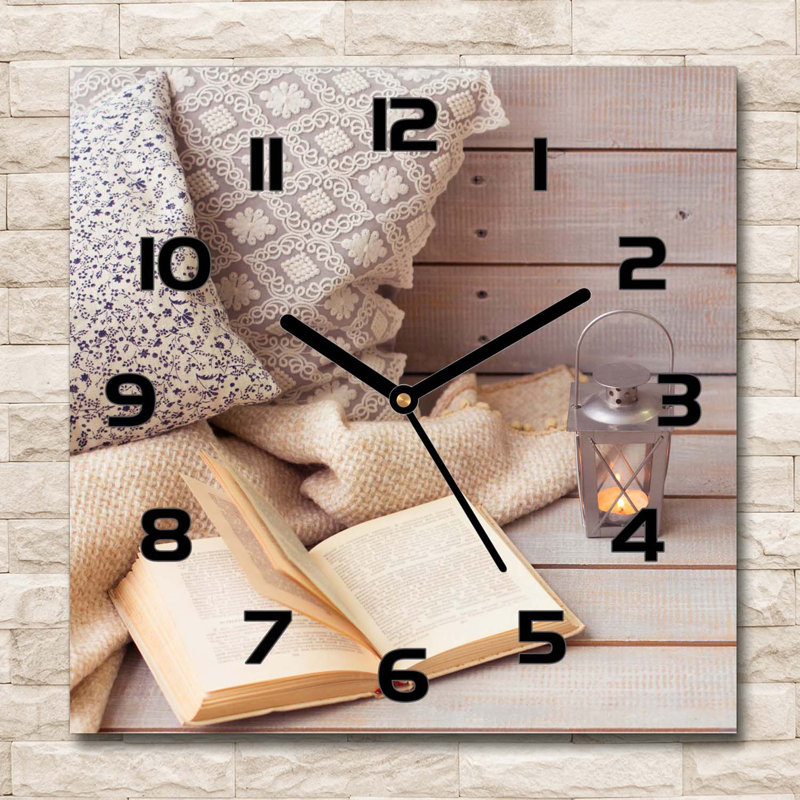 Harley-Owen Glass Wall Clock, Black