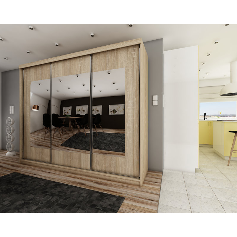 Ambert 1 Door Wardrobe, Natural