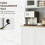 Armoire à micro-ondes avec tablettes réglables, grand garde-manger et huche de cuisine