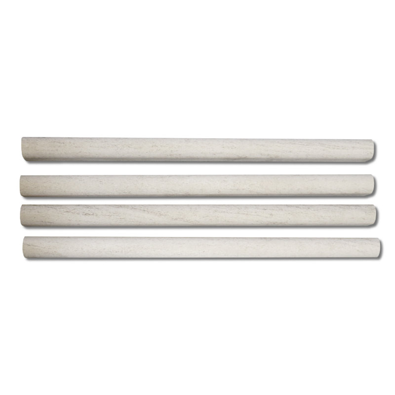 Moleanos 1 x 12" Marble Grid Mosaic Wall & Floor Tile