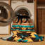  Washable Horse Silhouette Southwestern Area Rug-974371170