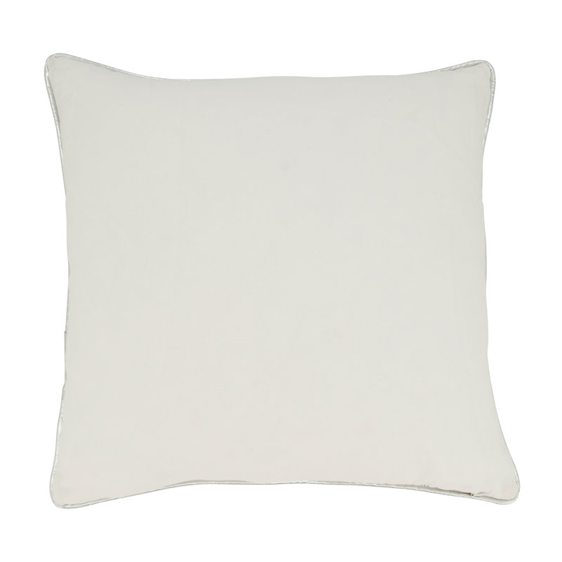 Housse et insert de coussin décoratif en coton, Argent