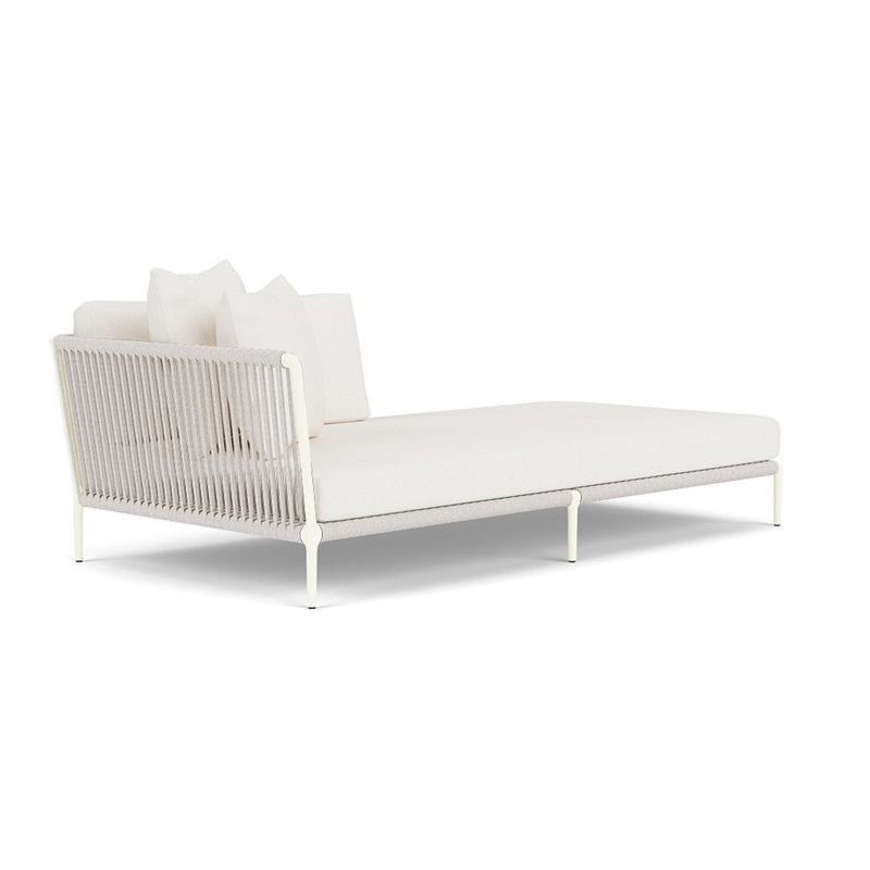 Otti Right Arm Sectional Chaise, Blanca, Bone