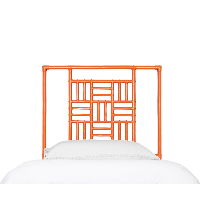 Finn Twin Extra Long Bed, Turquoise, Extra-long Twin, Citrus Orange