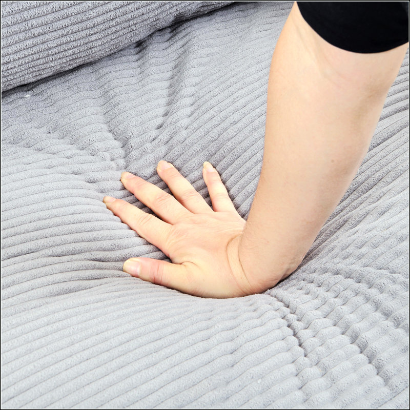 Ensemble de canapé deux pièces, Gris clair