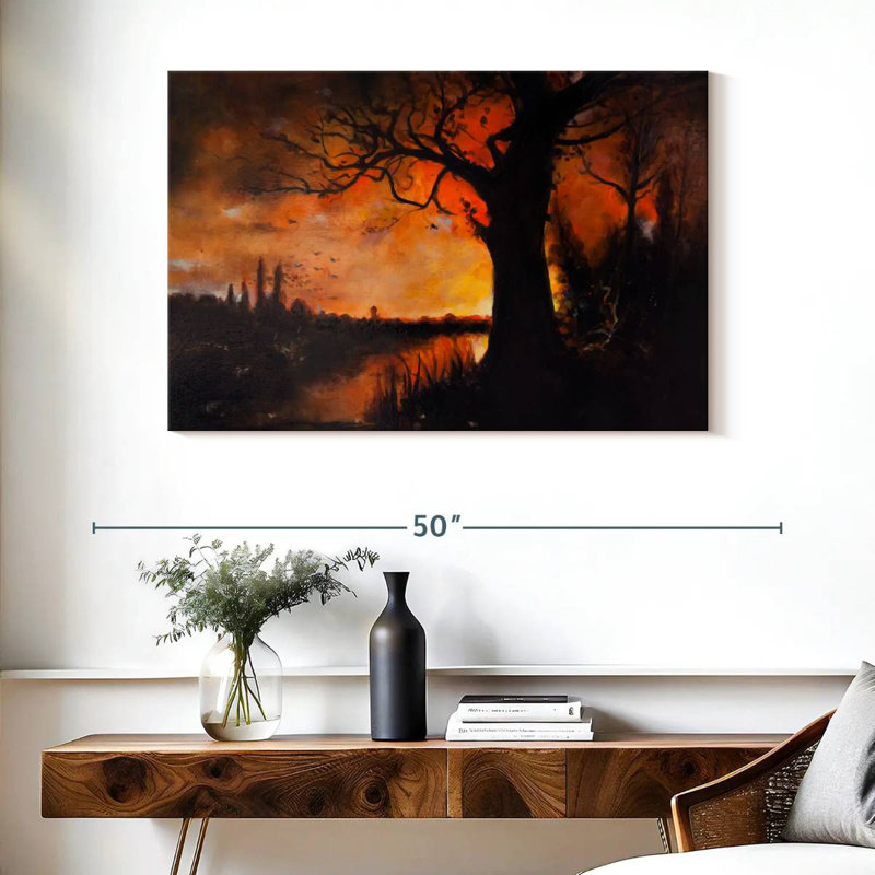 Paysage d'Halloween Alvord, H 26 po x l 39 po