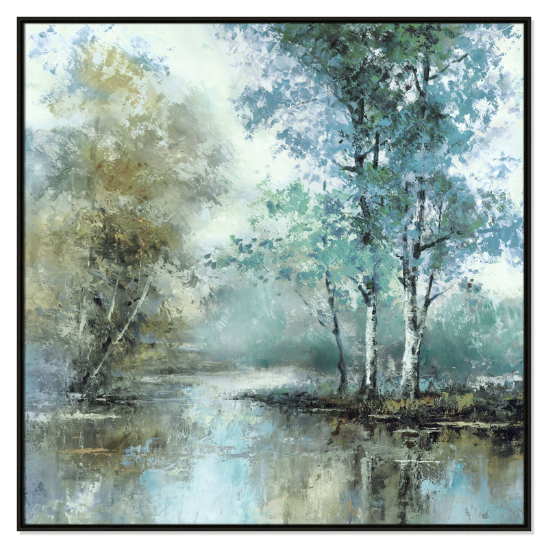Spring's Grace I - Square Version Print par T.C. Chiu, H 46,5 po x l 46,5 po, Espresso