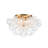 4-light Handcrafted Glass Bubble Semi-flush Mount