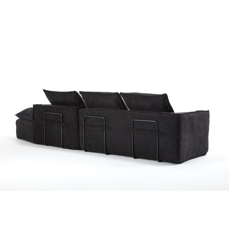 Canapé modulaire Modern, Noir
