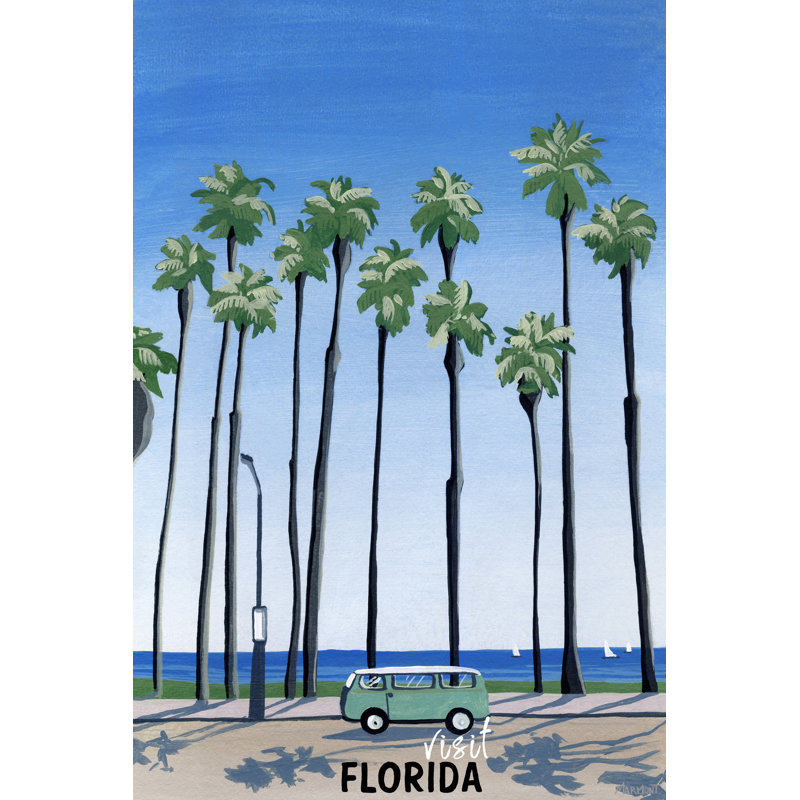 «Palm Tree Backdrop», impression sur toile tendue, H 36 po x l 24 po x 1,5 po