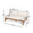 Lace Outdoor 2-Piece Acacia Wood Conversation Set With Cushions