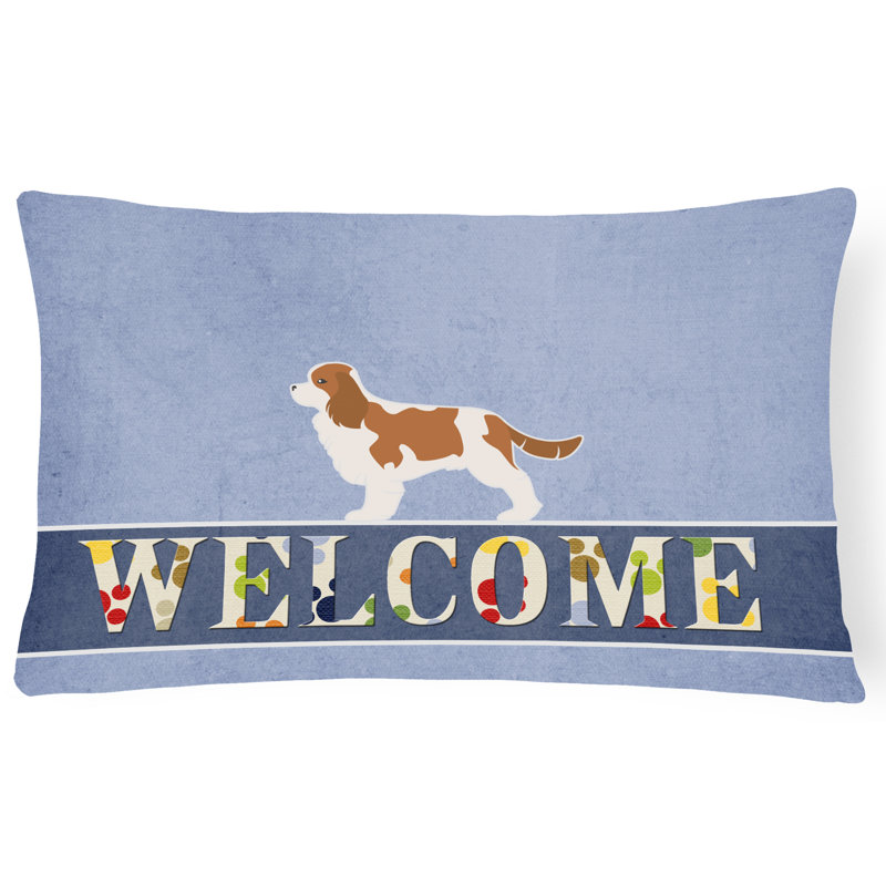  Coussin Cavalier King Charles Spaniel Welcome