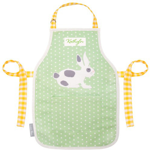 Annagh's Childrens Apron, 6-13 Years, Pea Green