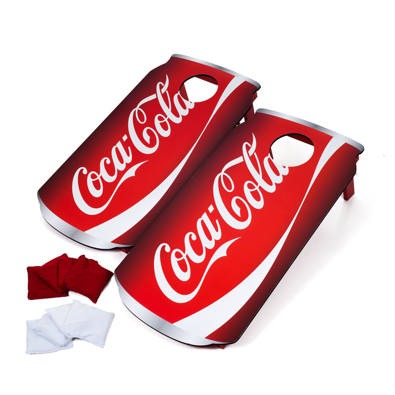 Coca-Cola Can Cornhole Set With Bean Bags by Trademark Games