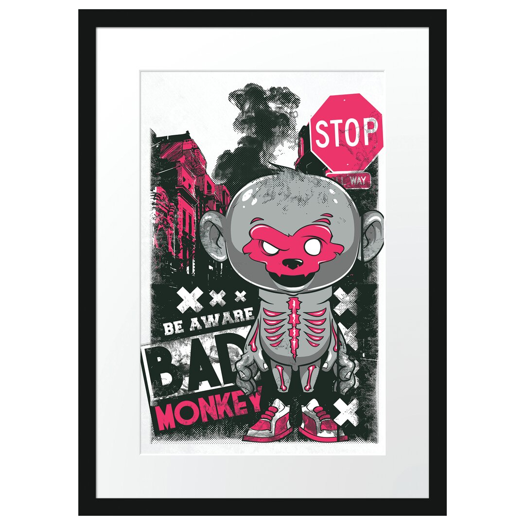 Gerahmtes Poster Bad Monkey Light