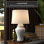Lampe céleste en porcelaine blanche