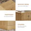 57.7cm W Bedside Table-1243507518