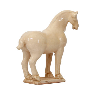 Lily's Living 16"H Terra Cotta White Stallion - Medium