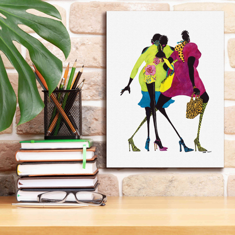 «Shop» til You Drop »par Shan Kelly, art mural sur toile, H 16 po x l 12 po x P 0,75 po