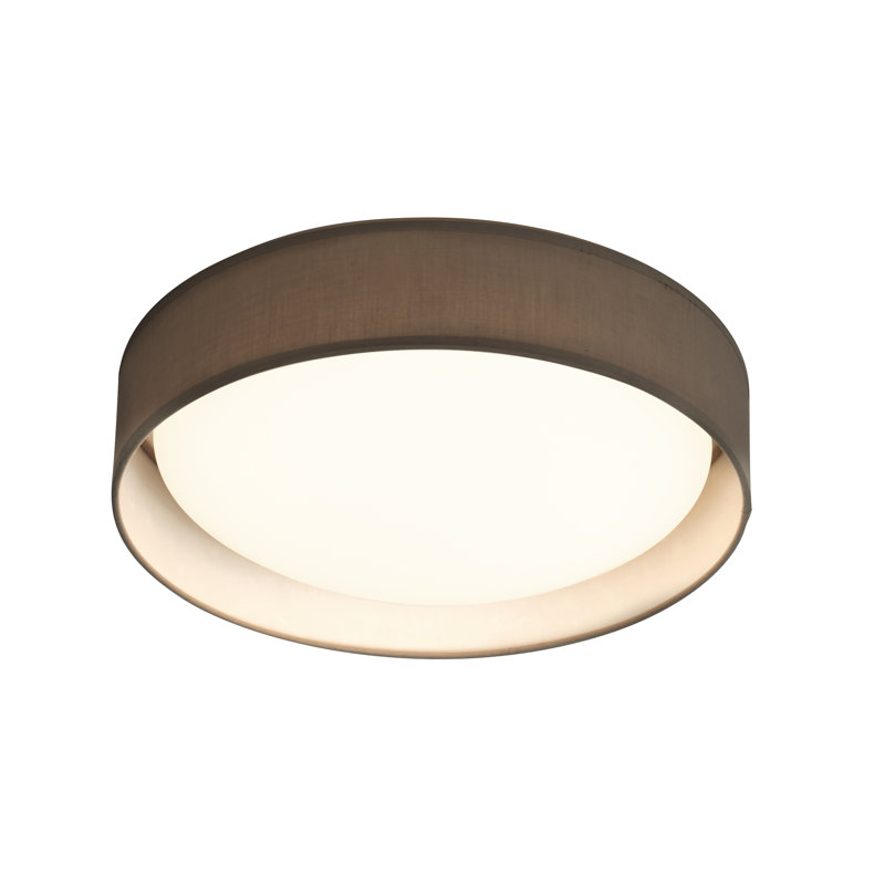 Terrence LED Flush Mount, 12.5cm H x 50cm W x 50cm D, Grey