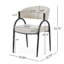 Élégantes chaises de salle à manger rembourrées avec pieds en métal, ensemble de 2, confortables et durables pour les salles à manger modernes-624492206
