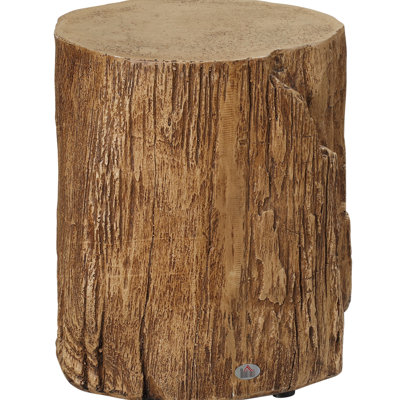 Decorative Concrete Tree Table, Side Table With Round Surface, For Indoor And Outdoor, Natural Appearance, 198 Lbs Bearing Stool, Finish, & Strong Stable,
